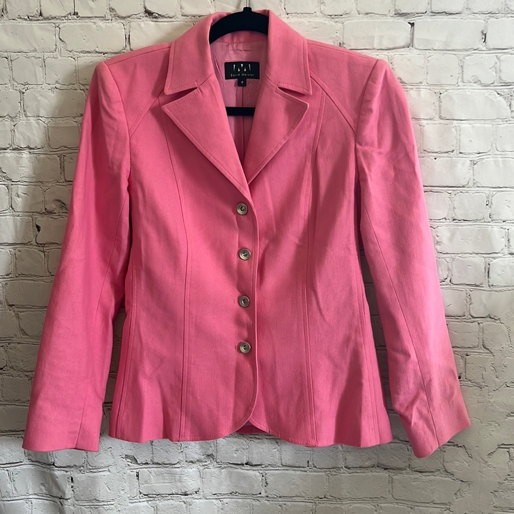 David Meister Barbie Pink Blazer